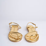HELIX FLAT sandalo basso spazzolato F860CFS GLD studio AMELIA 