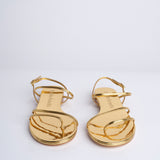 HELIX FLAT sandalo basso spazzolato F860CFS GLD studio AMELIA 