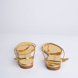 HELIX FLAT sandalo basso spazzolato F860CFS GLD studio AMELIA 