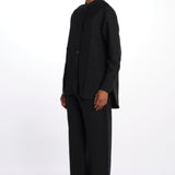 Camicia collo guru con apertura davanti BEAM1600 DARKEST NAVY studio nicholson 