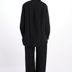 Camicia collo guru con apertura davanti BEAM1600 DARKEST NAVY studio nicholson 