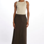 Gonna lunga con spacco davanti GAIA1564 MOSS studio nicholson 