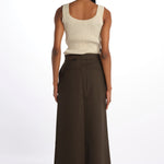 Gonna lunga con spacco davanti GAIA1564 MOSS studio nicholson 