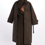 Gonna lunga con spacco davanti GAIA1564 MOSS studio nicholson 
