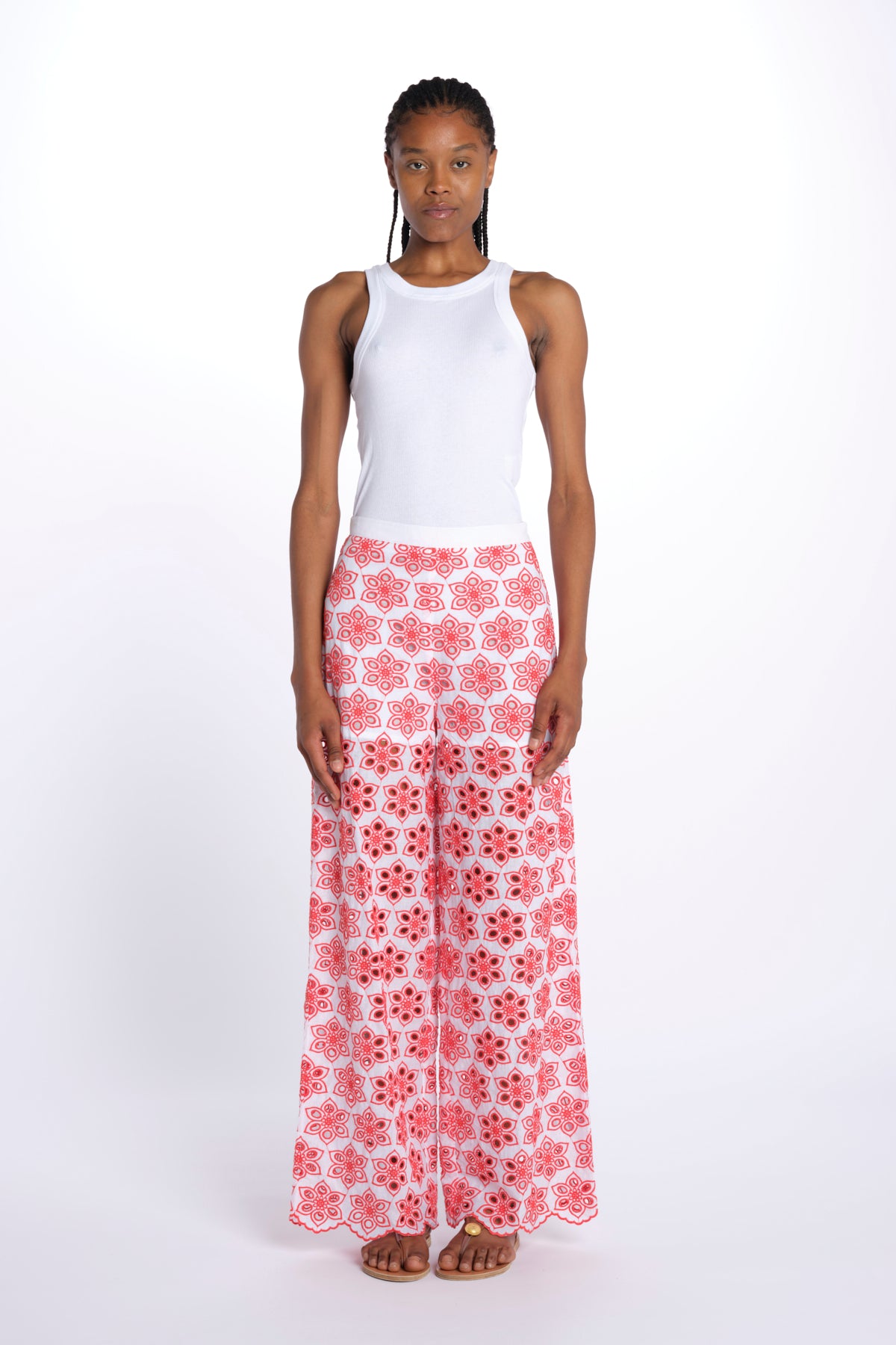 Pantalone LUPY PANT fiori R25009 EYELETRED sundress 