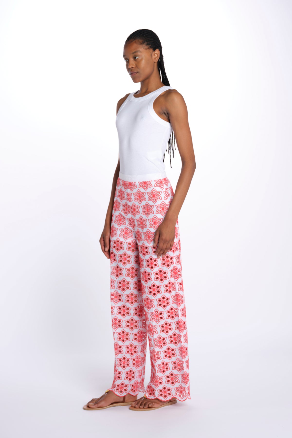 Pantalone LUPY PANT fiori R25009 EYELETRED sundress 