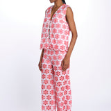 Gilet BAO TOP ricamo fiori S25016 EYELETRED sundress 