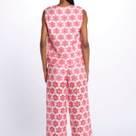 Gilet BAO TOP ricamo fiori S25016 EYELETRED sundress 