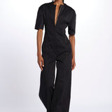 Tuta m/c BIANCA con zip BIANCA 3109 BLACK the latest 