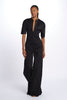 WHITE m/c overalls with zip