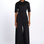 Tuta m/c BIANCA con zip BIANCA 3109 BLACK the latest 