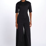 Tuta m/c BIANCA con zip BIANCA 3109 BLACK the latest 