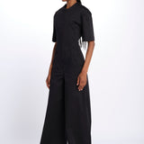 Tuta m/c BIANCA con zip BIANCA 3109 BLACK the latest 