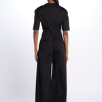 Tuta m/c BIANCA con zip BIANCA 3109 BLACK the latest 