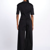 Tuta m/c BIANCA con zip BIANCA 3109 BLACK the latest 
