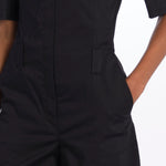 Tuta m/c BIANCA con zip BIANCA 3109 BLACK the latest 