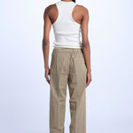 Pantalone PENSIL cotone con elastico PENSIL KHAKI true avenue 