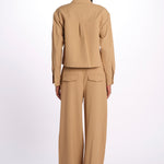 Camicia COLVIN bottoni oro CP3241142 KHAKI veronica beard 