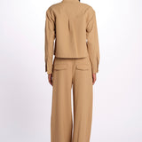 Camicia COLVIN bottoni oro CP3241142 KHAKI veronica beard 