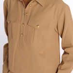 Camicia COLVIN bottoni oro CP3241142 KHAKI veronica beard 