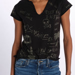 Tunisien ml cl multi strass JWTN02633 BLACK zadig & voltaire 