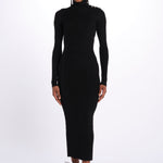 MIREILLE abito in maglia scollo schiena KWDR00179 NERO zadig & voltaire 