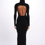 MIREILLE abito in maglia scollo schiena KWDR00179 NERO zadig & voltaire 
