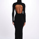 MIREILLE abito in maglia scollo schiena KWDR00179 NERO zadig & voltaire 