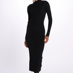 MIREILLE abito in maglia scollo schiena KWDR00179 NERO zadig & voltaire 
