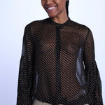 TANDY camicia nera a pois oro WWSH00582 NERO ORO zadig & voltaire 