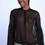 TANDY camicia nera a pois oro WWSH00582 NERO ORO zadig & voltaire 