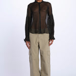 TANDY camicia nera a pois oro WWSH00582 NERO ORO zadig & voltaire 