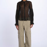 TANDY camicia nera a pois oro WWSH00582 NERO ORO zadig & voltaire 