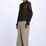 TANDY camicia nera a pois oro WWSH00582 NERO ORO zadig & voltaire 