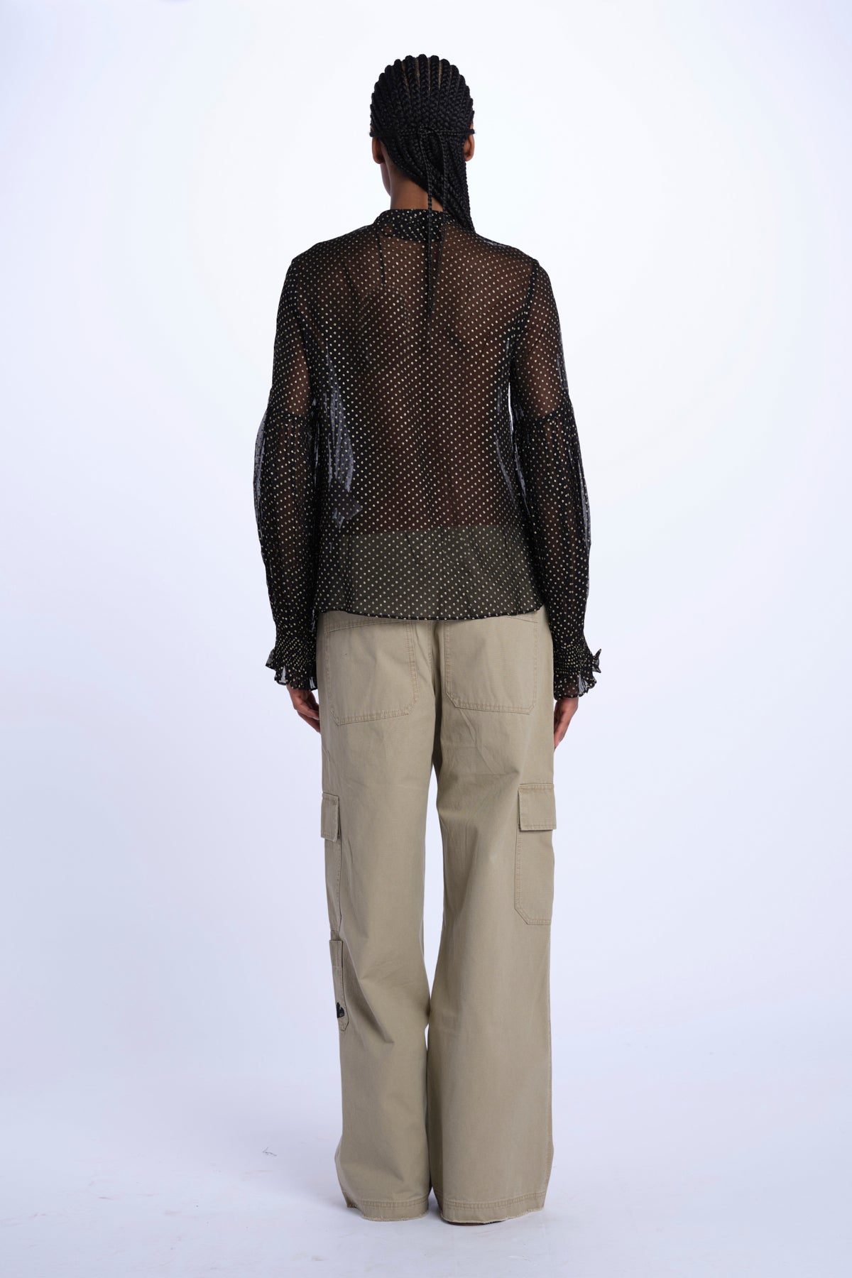 TANDY camicia nera a pois oro WWSH00582 NERO ORO zadig & voltaire 