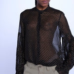 TANDY camicia nera a pois oro WWSH00582 NERO ORO zadig & voltaire 