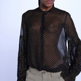 TANDY camicia nera a pois oro WWSH00582 NERO ORO zadig & voltaire 