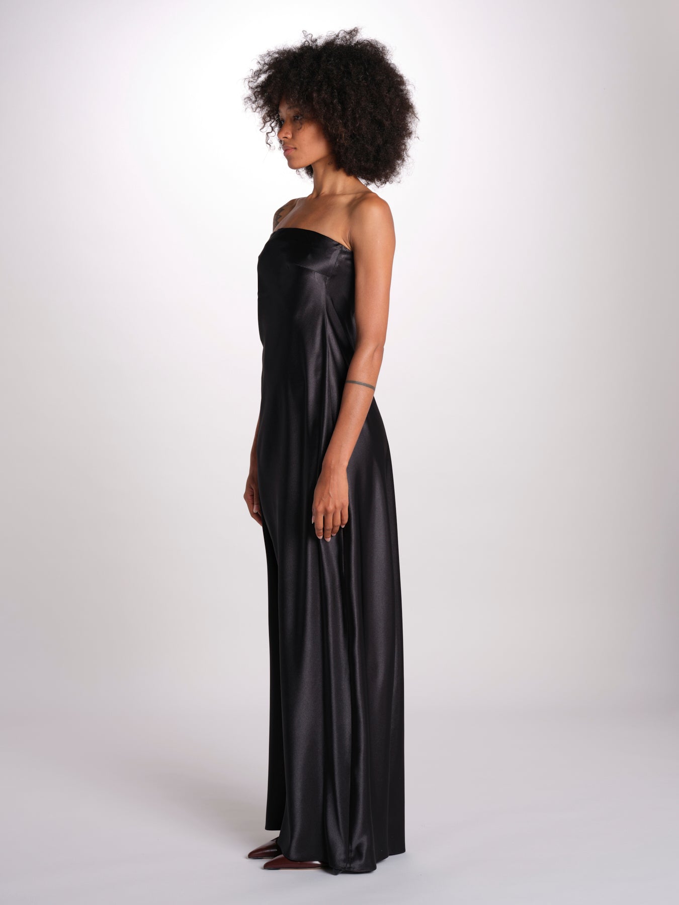 abito lungo con elastico 3326 BLACK access 