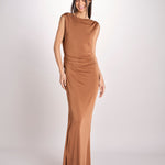 abito lungo in jersey con scollo dietro 3328 CHOKO access 