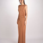 abito lungo in jersey con scollo dietro 3328 CHOKO access 