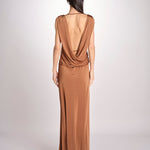 abito lungo in jersey con scollo dietro 3328 CHOKO access 