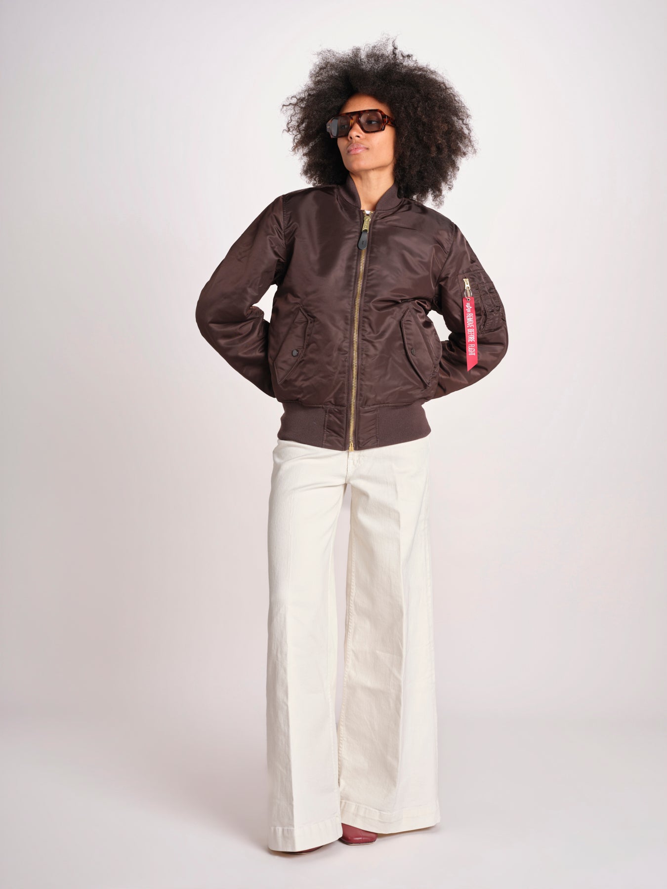 bomber basic SS100101 696 HUNTER BROWN alpha 