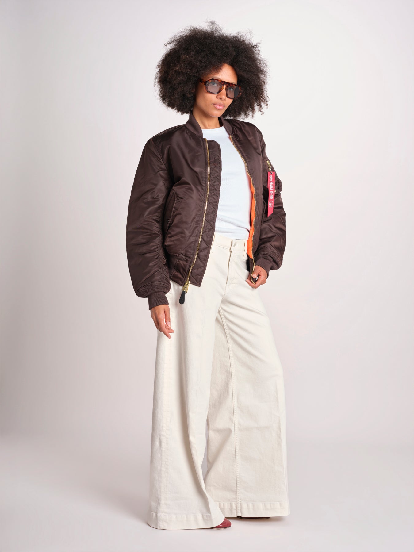 bomber basic SS100101 696 HUNTER BROWN alpha 
