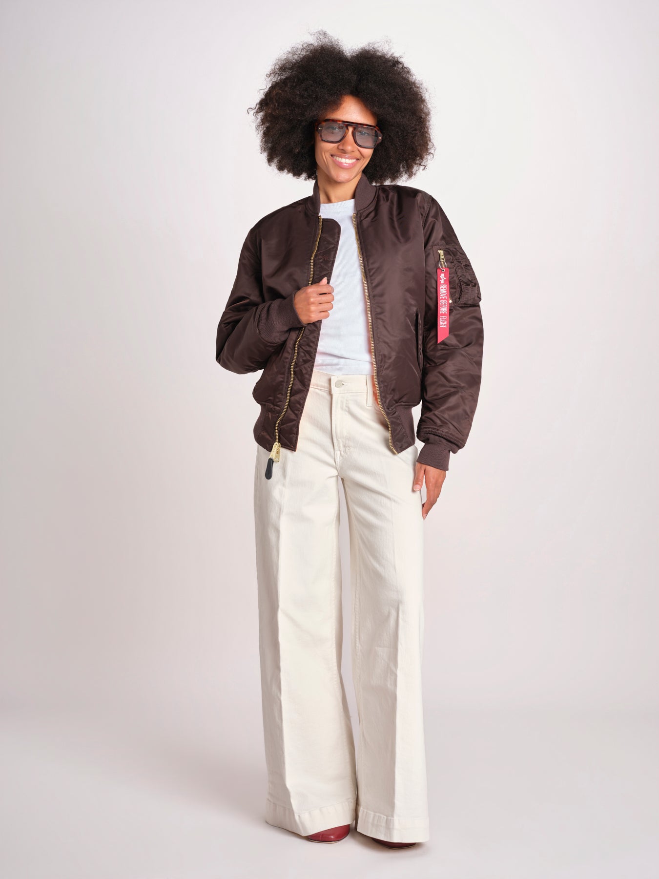 bomber basic SS100101 696 HUNTER BROWN alpha 