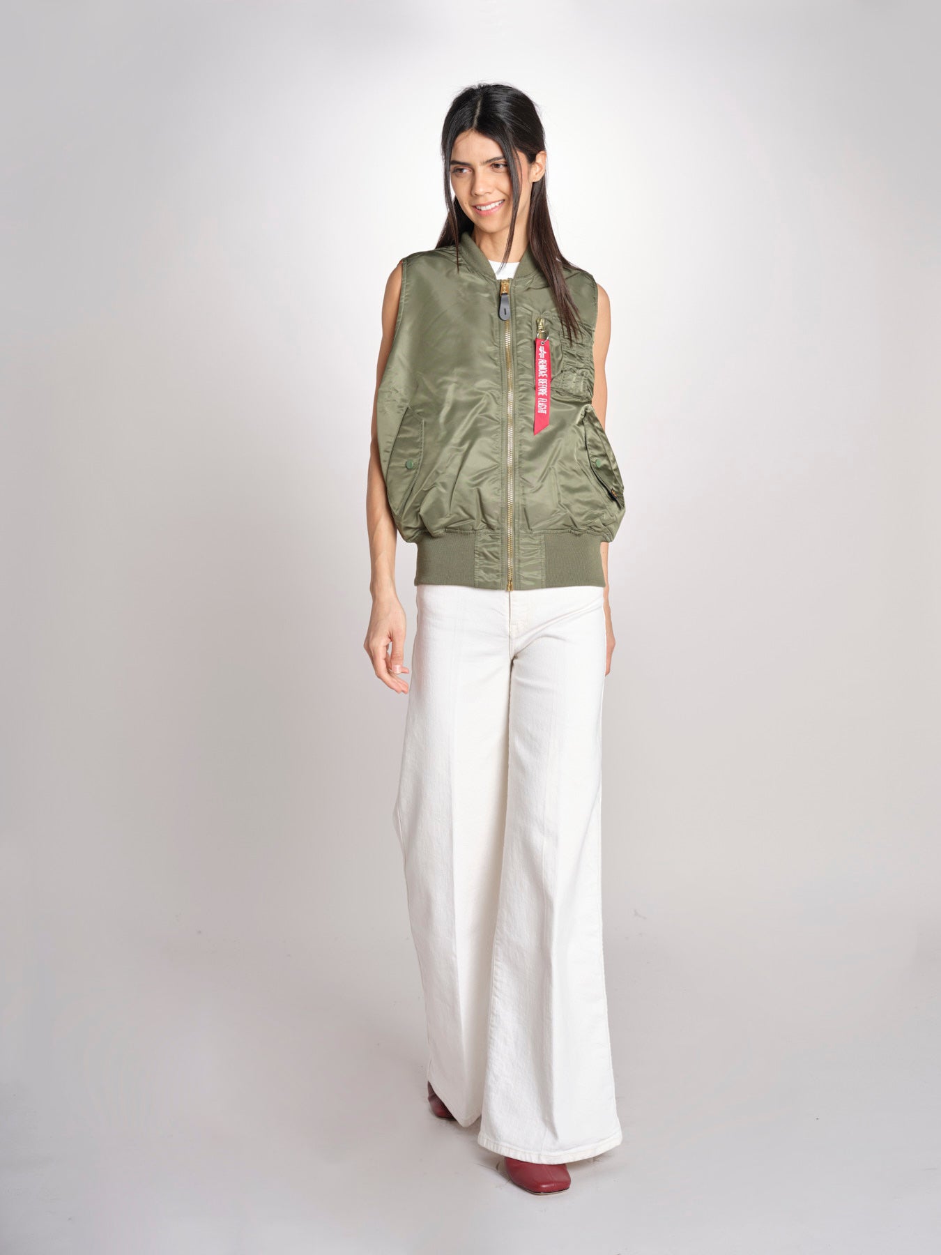 Gilet SS156146 01 SAGE GREEN alpha 