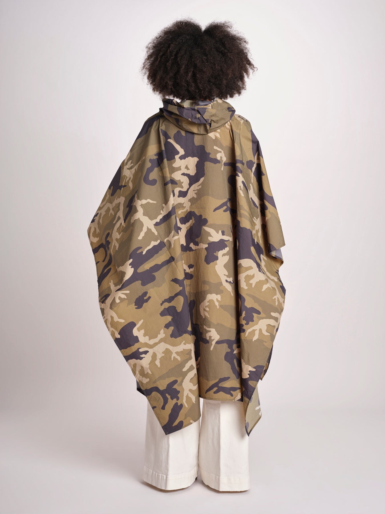 poncho in nylon SS266117 408 WOODLAND CAMO 65 alpha 