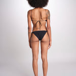 costume due pezzi con spalline sottili KAISS DEEP BLACK amazuìn 