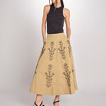 Gonna con ricami MARIA SKIRT MARIA1SKI BEIGE antik batik 