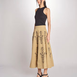 Gonna con ricami MARIA SKIRT MARIA1SKI BEIGE antik batik 