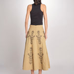Gonna con ricami MARIA SKIRT MARIA1SKI BEIGE antik batik 